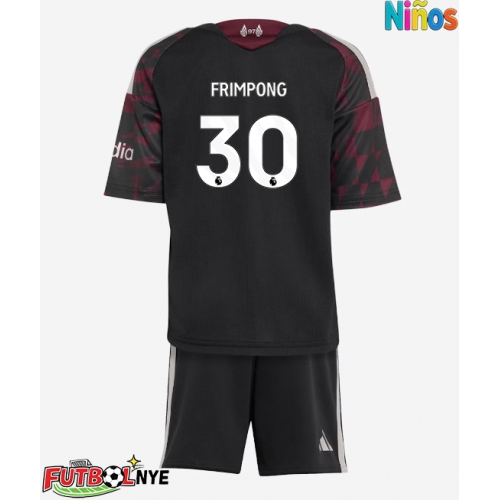 Camiseta Liverpool Jeremie Frimpong #30 Tercera Equipación para niños 2026-27 manga corta (+ pantalones cortos)